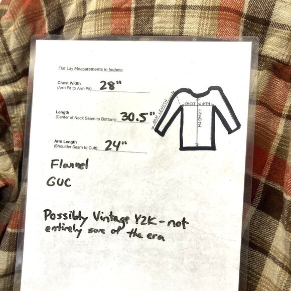 Timberland Flannel Button Up Shirt Mens 2XL Brown Red Plaid Pocket Classic Fall - Picture 5 of 15